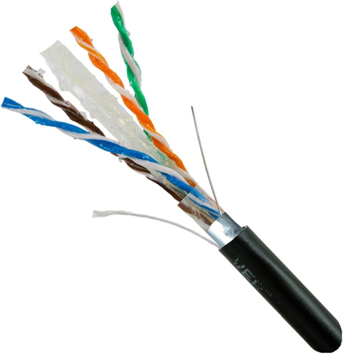 Vertical Cable 50Ft-350Ft Cat6 Gel Shielded 23AWG CMXF Outdoor Network Copper