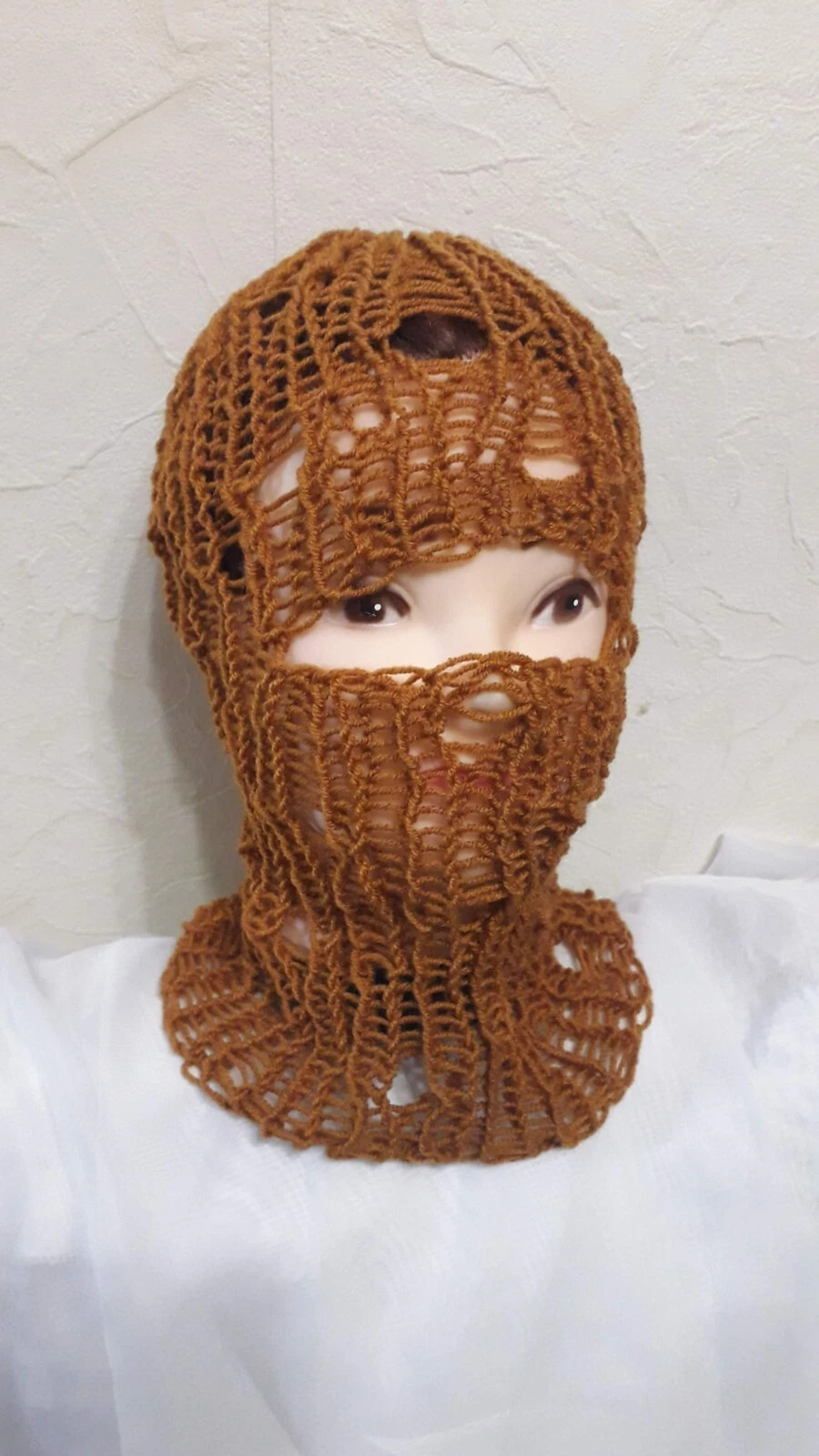 Handmade Knit Brown Balaclava Hood Hat Ski Mask Unisex Festival Winter
Opens in a new window or tab