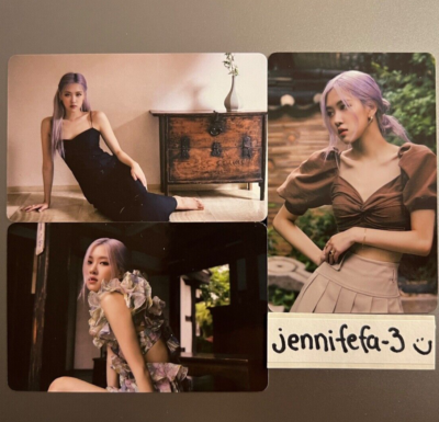 BLACKPINK 2020 Summer Diary in Seoul Rose Set of 3 Photocard w