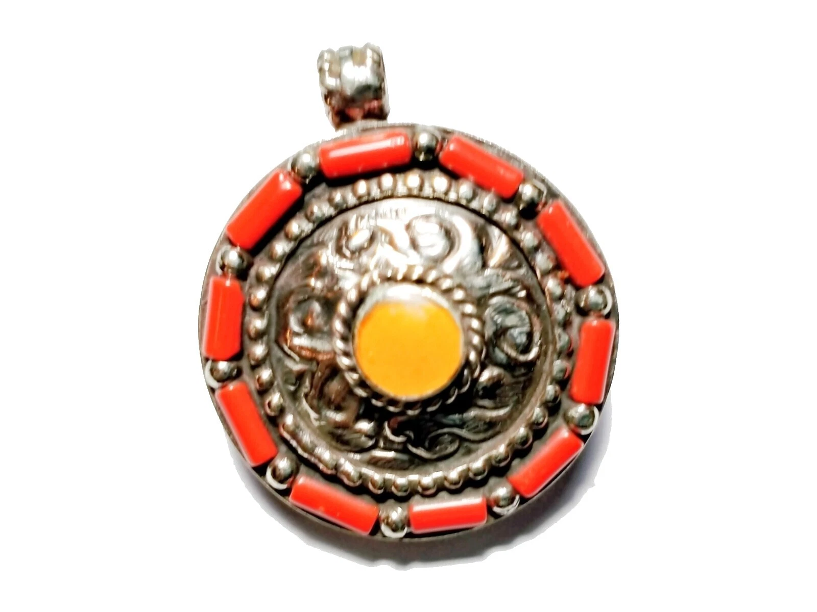 Chapado En Plata Colgantes De moda plata tibetana