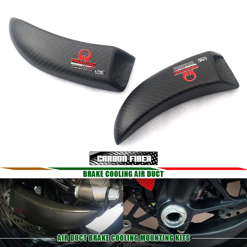 Kit de montaje de conductos de aire de refrigeración de pinza de freno de carbono para DUCATI HYPERMOTARD 796 Foto 2 de 4