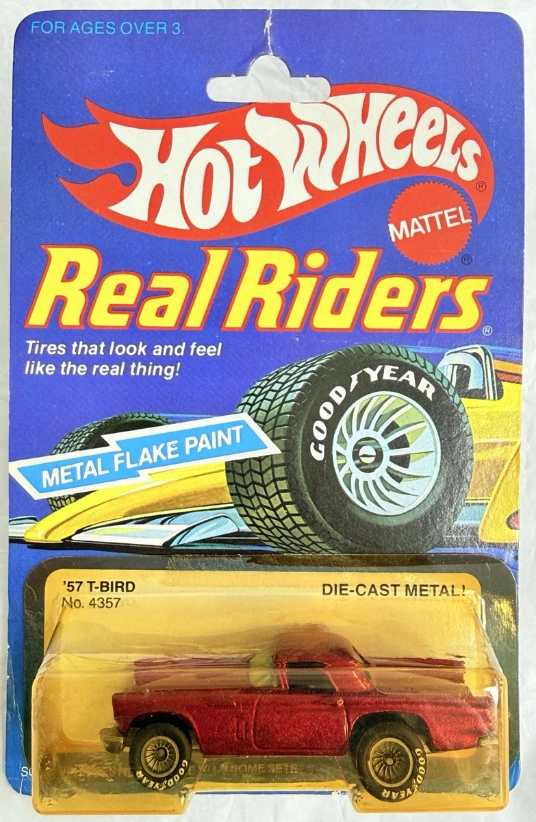 Hot Wheels Real Riders 57 T Bird In Vintage Manufacture Diecast
