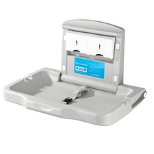 Fold-Down Baby Changing Diaper Station - Wall Mounted, Horizontal, Sturdy  Dura