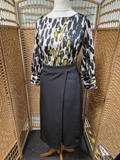 Closet Pencil Dress Size 12 Black long Sleeve Work Office Wear BNWT HAI