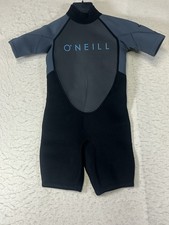 O'Neill Reactor II 2mm Wetsuit Black Gray surf shorty Youth 6