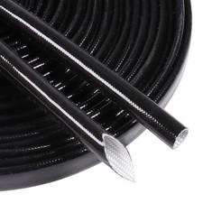 Silicone Fiberglass Sleeve Heat Shield Wire Protective High Temperature Elect...