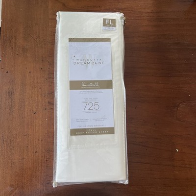 VERY RARE BNWT Wamsutta Dream Zone 725 Thread Count Full Deep Fitted Sheet Ivory
