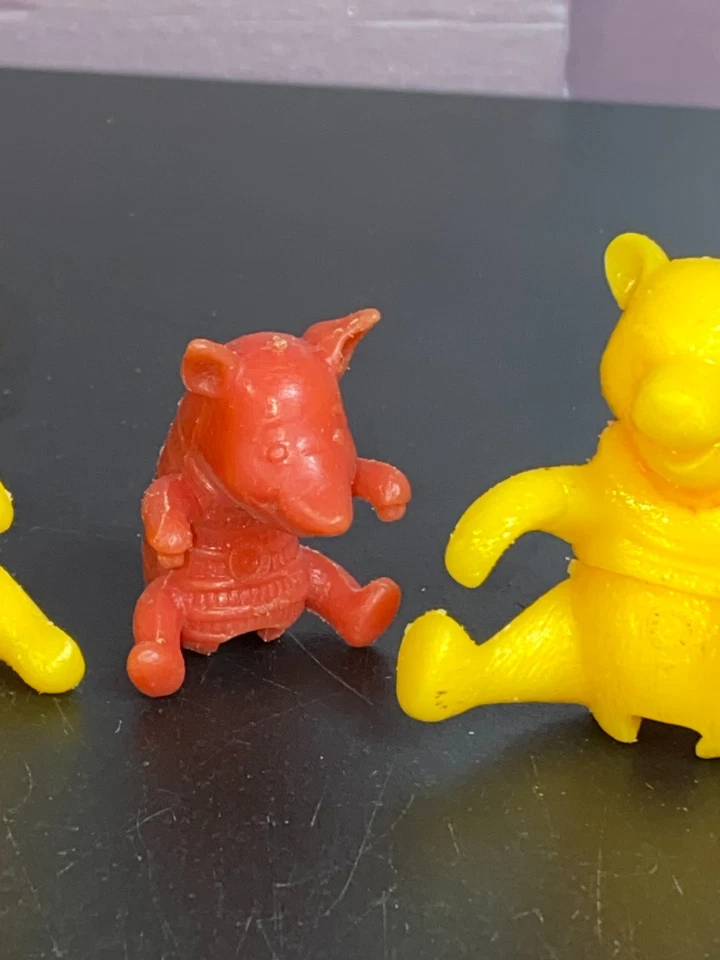 Winnie the Pooh Cuchara Cuidadores Cereales Premiums Lote de 4 Raro Búho Verde De Colección Años 60 Foto 4 de 4