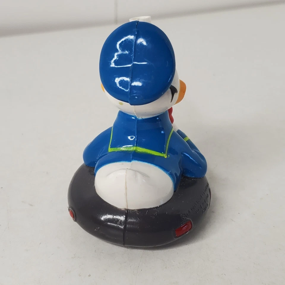De colección 1997 Zebco Donald Duck Catch 'Em caña de pescar Bobber 3D plástico bill azul Foto 4 de 4
