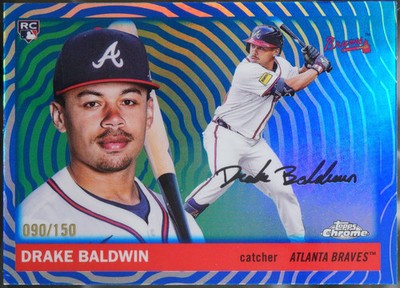 2025 Topps Chrome Platinum - Blue Vibrations #265 Drake Baldwin /150 NM