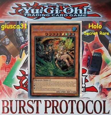 Shina, Twin Tempests of Celestial Thunder - SCR - BPRO-EN027 - Burst Protocol NM