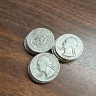 Washington Quarters 25C Silver 90% $3 face value