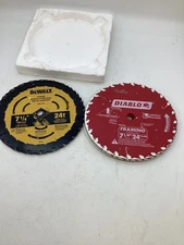 Dewalt and Diablo 7 1/4" 24 Teeth Circular Saw Blades Lot (EL1120068 (EL1120068)