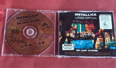 METALLICA sehr seltene CD Single - ohne Blattklee - Goldscheibe mit Signatur