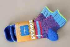 Bombas Merino Wool Blend Quarter Multicolor Socks Size Medium New NWT