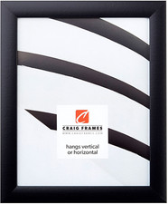 1WB3BK 10 by 13-Inch Picture/Poster Frame, Smooth Finish, 1-Inch Wide, Matte Bla