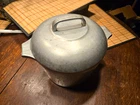 Vintage Wagner Ware Sidney O Magnalite 8 Qt. Stock Pot Dutch Oven, Lid, Art Deco