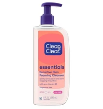 	Clean & Clear Essentials Foaming Facial Cleanser Oil-Free Daily Face Wash 8 Oz	