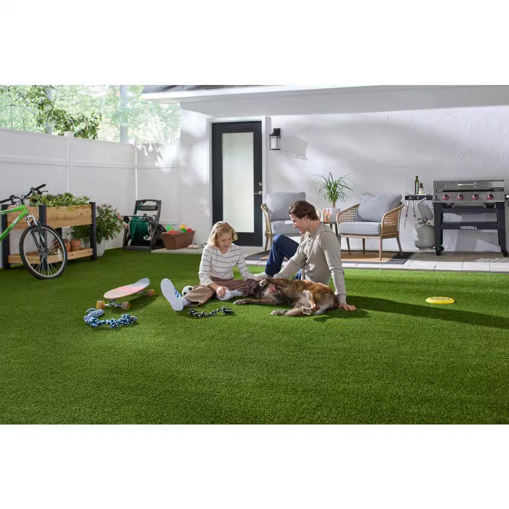 Premium Pet Turf 12 Ft. Wide X Cut to Length Green Artificial Grass Turf