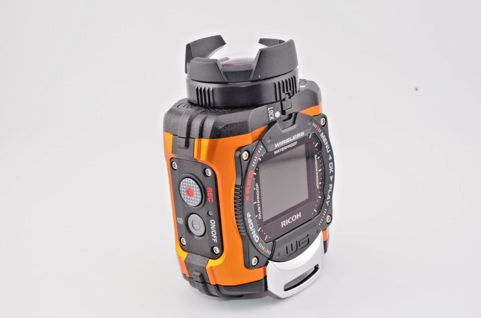 Водонепроницаемая экшн-камера Ricoh WG-M1 1080p 14 Мп оранжевая из Японии протестирована - б/у - Изображение 4 из 4