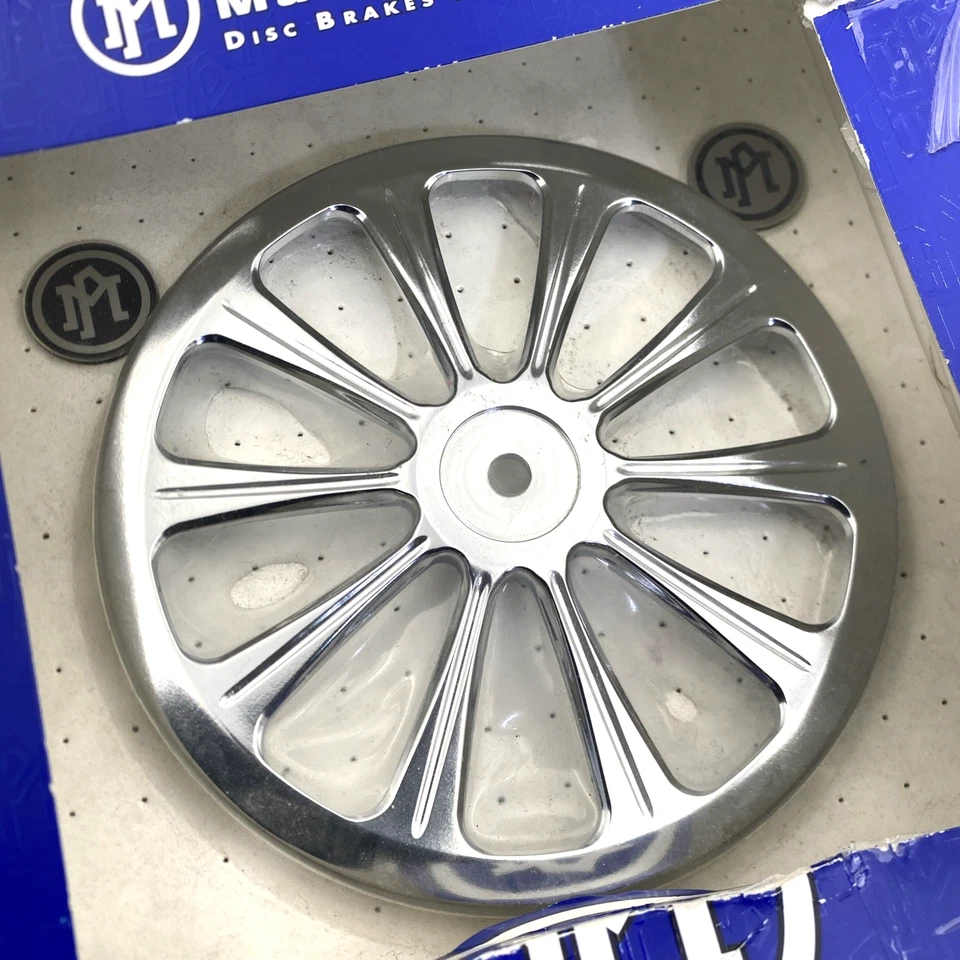 NOS Performance Machine Revel Chrome Air Cleaner Faceplate & Medallion Harley - Image 3 of 4