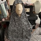 Women’s Black White Paisley Headscarf Scarf Wrap Fashion Accessory — photo 3