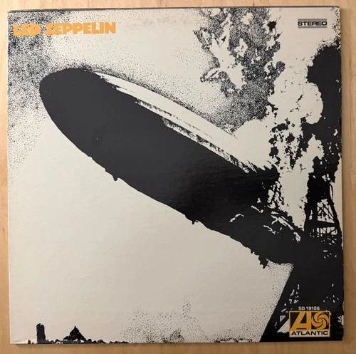 Led Zeppelin Vinyl Self Titled Debut 1969 Atlantic SD 19126 (VG+/VG+)