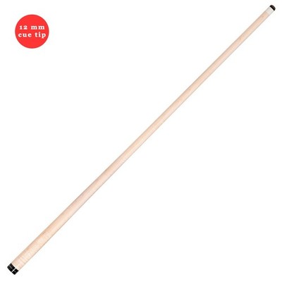 Maple Shaft for McDermott Lucky/Star Pool Cues, 3/8''-10, Silver Ring, 12 mm tip