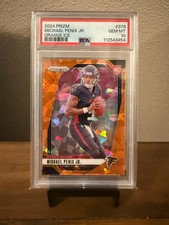 2024 Panini Prizm - Rookies Michael Penix Jr. #378 Orange Ice Prizm (RC)