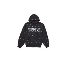 In-Hand Supreme Stars Studded Hooded Sweatshirt Black Size: Extra Extra Large