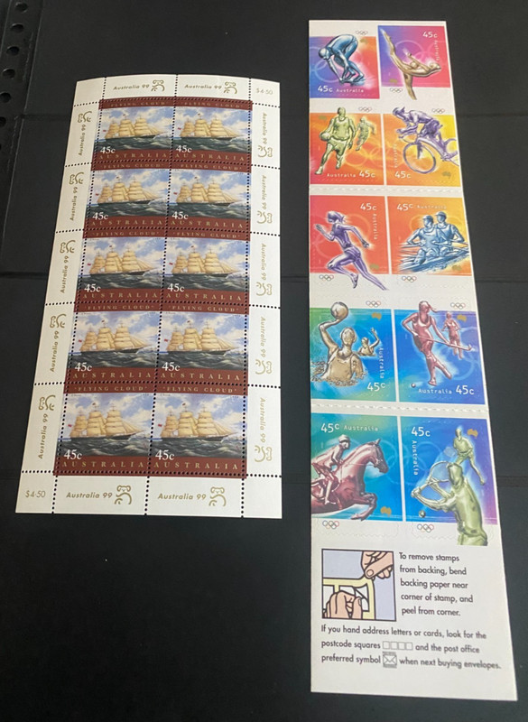 Small Australia Stamp Collection All MNH Complete Sets Topicals 260 Stamps