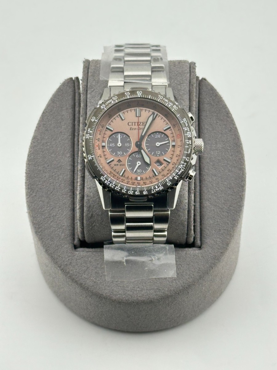 CItizen Salmon Dial Promaster Navihawk CA4664-60X Watch Brand New
