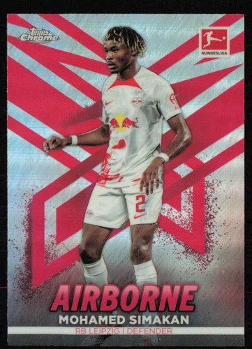 2022-23 Topps Chrome Bundesliga Mohamed Simakan Airborne RB Leipzig #AB-MS