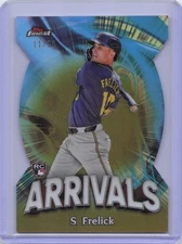 2024 Topps Finest Sal Frelick Arrivals Gold Die-Cut /50 RC #A-2 Brewers