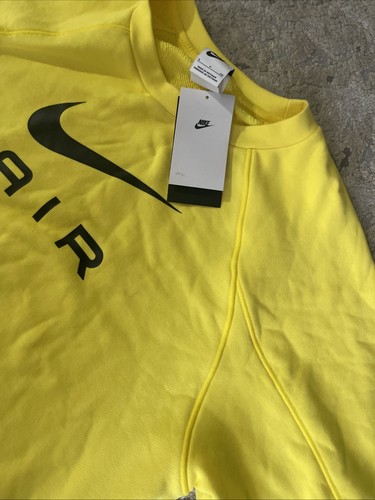 Nike Sweatshirt Men’s S Yellow with Tags Brand New with Tags - Picture 2 of 4