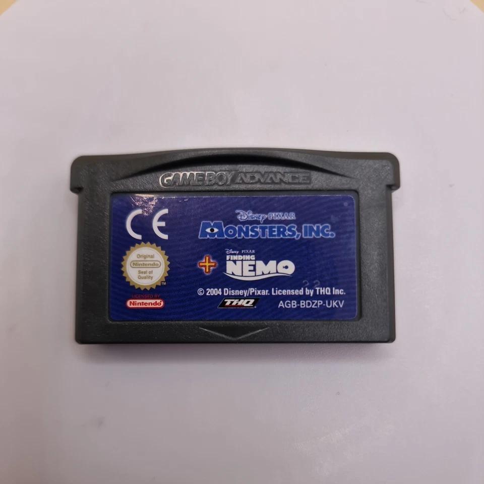 2 Games in 1 Disney • Pixar Monsters Inc. + Disney • Pixar Finding Nemo (GBA) - Image 1 of 2