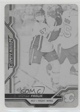 2018-19 Upper Deck Compendium Printing Plate Black 1/1 Michael Frolik #65 a3q