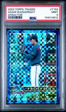 2003 Topps Traded Chrome X-FRACTOR Adam Wainwright #T159 RC serial'd 1/25 PSA 9