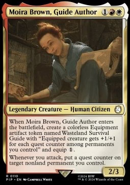 Magic/MTG Moira Brown, Überlebensführer-Autorin PIP-110 Rare Deutsch Neu