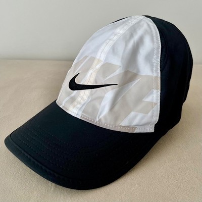 Nike Aerobill Featherlight Running/Tennis Cap Black White 2020