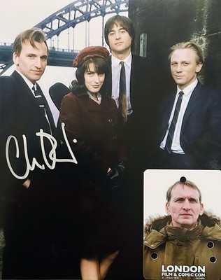 Christopher Eccleston HANDSIGNIERT 10x8 Unsere Freunde im Norden Foto PROOF