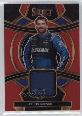 2024 Panini Select Selective Swatches Red Prizm 7/49 Chris Buescher #SS-CBS 0n64