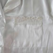 Vintage Secret Treasures Women XL Pajama 3 Piece Robe Nightshirt Shorts Lace