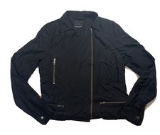 TROUVE Jacket Sz S Black Zip Pockets Cropped