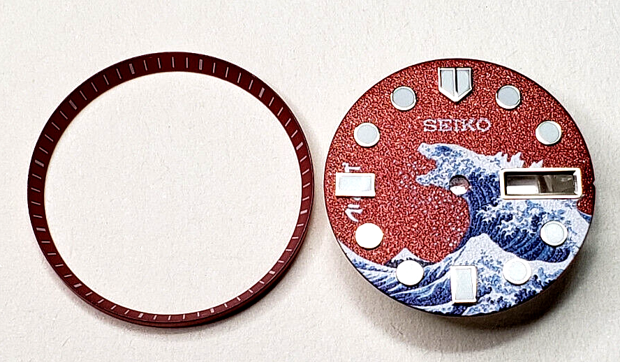 NEW AFTERMARKET DIAL +CHAPTER RING FOR SEIK0 7002 OR 7S26 NEW AFTERMARKET DIAL +CHAPTER RING FOR SEIK0 7002 OR 7S26