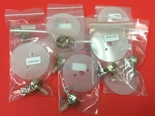(12) Potentiometer - Single Turn, 0-10K Pot, w/mtg nuts & protective disk - NEW