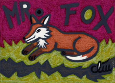 JACQUELINE DITT - Mr. Fox A4 / PRINT by painting Fox