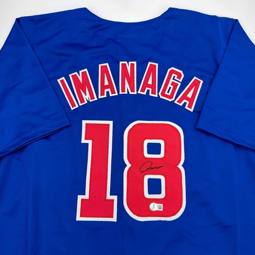 Autographed/Signed Shota Imanaga Chicago Blue Baseball Jersey Beckett BAS COA - Picture 2 of 4