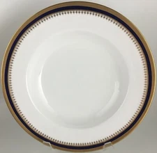 Spode Knightsbridge Y5783 Cobalt Blue Rimmed Soup Bowl