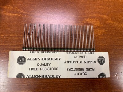 50-PCS Allen-Bradley RC07GF105K 1.0meg Ohm 1/4W 10% Carbon-Comp Resistor NEW